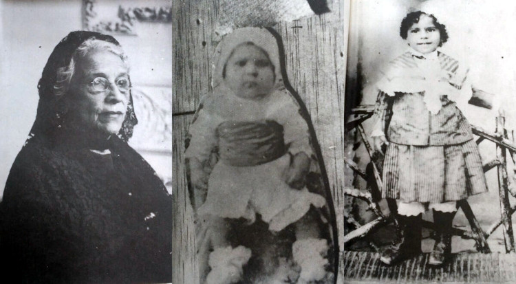 Mariana Rodas Moreira, mother (1949) and Silva as a child. Photos from a book by Abel Romeo Castillo.