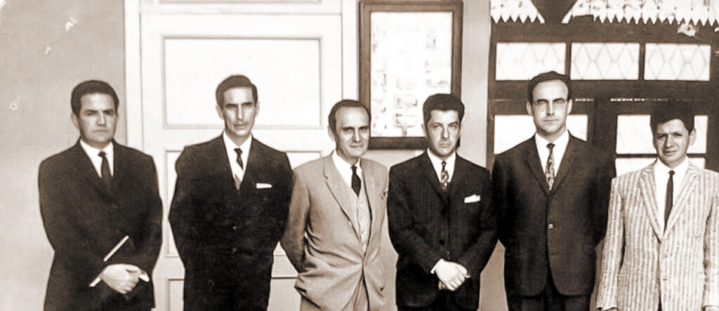 Eugenio Moreno Heredia, Jacinto Cordero Espinosa, Antonio Lloret Bastidas, Arturo Cuesta Heredia, José López Rueda and Efraín Jara Idrovo