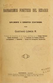 Barbarismos fonéticos del Ecuador